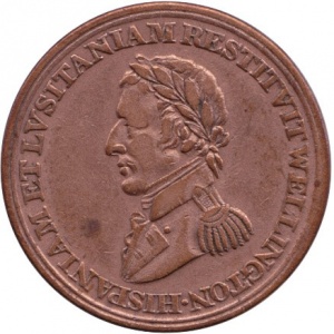 Аверс монеты Канада, ½ пенни, 1812, Hispaniam Et Lvsitaniam Restitvt Wellington /MADRID/