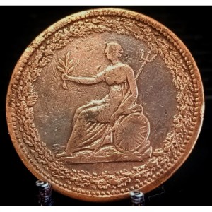 Аверс монеты Канада, ½ пенни, 1813-1815, Британия и орел