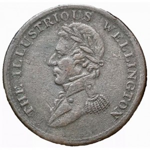 Аверс монеты Канада, ½ пенни, 1816, Веллингтон Ватерлоо