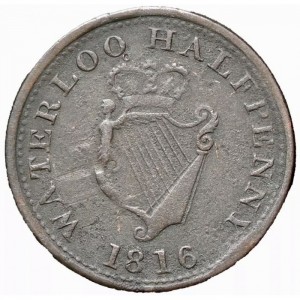Реверс монеты Канада, ½ пенни, 1816, Веллингтон Ватерлоо