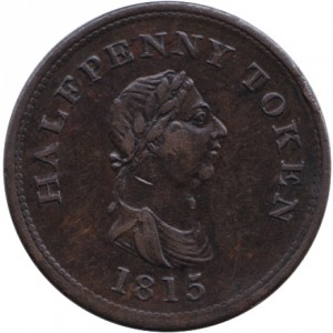 Аверс монеты Канада, ½ пенни, 1815, Успех навигации и торговли