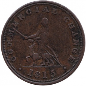 Аверс монеты Канада, ½ пенни, 1815, Старр и Шеннон Галифакс