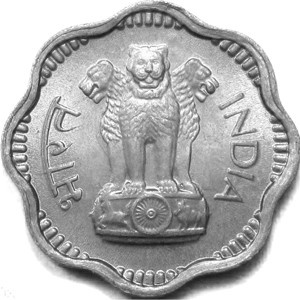 Аверс монеты Индия, 10 пайс, 1964-1967