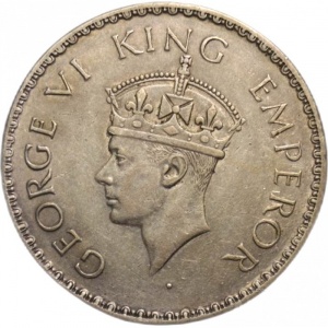 Аверс монеты Индия, 1 рупия, 1940-1941