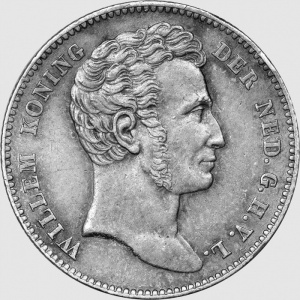 Аверс монеты Индия, ½ гульдена, 1826-1834