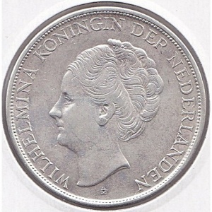 Аверс монеты Индия, 2½ гульдена, 1943