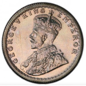 Аверс монеты Индия, ½ рупии, 1912-1936