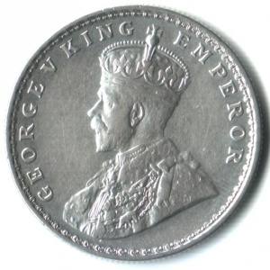 Аверс монеты Индия, 1 рупия, 1911