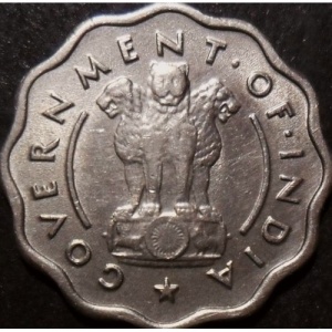 Аверс монеты Индия, 1 анна, 1950-1954