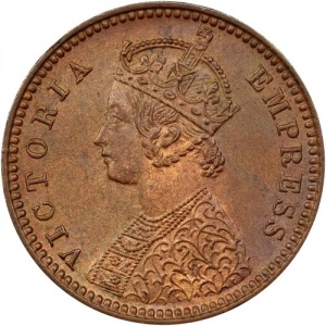 Аверс монеты Индия, ¹⁄₁₂ анна, 1877-1901