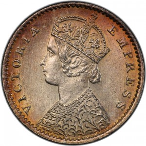 Аверс монеты Индия, 2 анны, 1877-1901