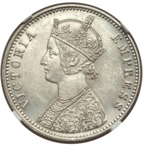 Аверс монеты Индия, 1 рупия, 1877-1901