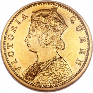 Аверс монеты Индия, 5 рупий, 1870-1875