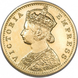 Аверс монеты Индия, 5 рупий, 1879