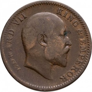 Аверс монеты Индия, ¼ анна, 1906-1910