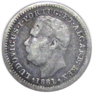 Аверс монеты Индия, ¼ рупии, 1881
