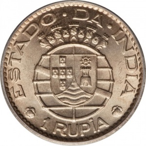 Реверс монеты Индия, 1 рупия, 1952