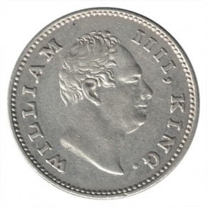 Аверс монеты Индия, ¼ рупии, 1835