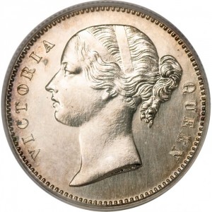 Аверс монеты Индия, ½ рупии, 1840-1849