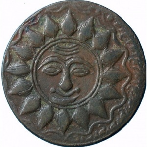 Аверс монеты Индия, ½ пайса, 1889, Символы перед датой