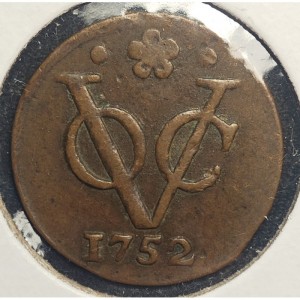 Реверс монеты Индия, ½ дуита, 1749-1770