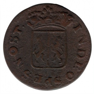 Аверс монеты Индия, ½ дуита, 1790