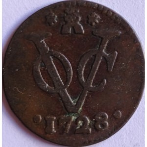 Реверс монеты Индия, 1 дуит, 1726-1729