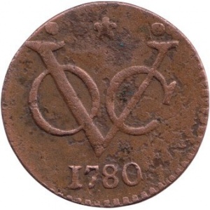 Реверс монеты Индия, 1 дуит, 1729-1794