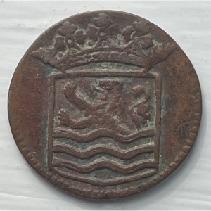 Аверс монеты Индия, 1 дуит, 1729-1735, Медь /коричневый цвет/