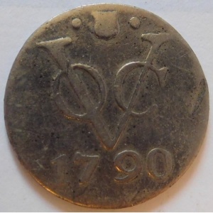 Реверс монеты Индия, 1 дуит, 1742-1794