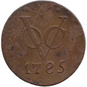 Реверс монеты Индия, 1 дуит, 1771-1806