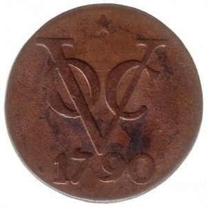 Реверс монеты Индия, 2 дуита, 1790