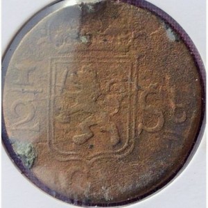 Аверс монеты Индия, ½ стювера, 1818-1820