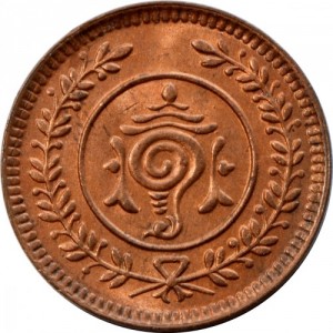 Аверс монеты Индия, 4 кэш, 1938
