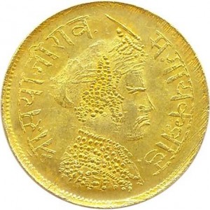 Аверс монеты Индия, ⅙ мухра, 1894-1902