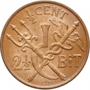 Реверс монеты Индия, ½ цента, 1905