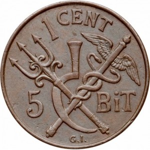 Реверс монеты Индия, 1 цент, 1905