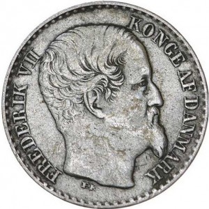 Аверс монеты Индия, 3 цента, 1859