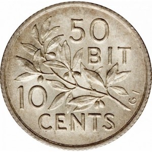 Реверс монеты Индия, 10 центов, 1905
