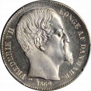 Аверс монеты Индия, 20 центов, 1859-1862