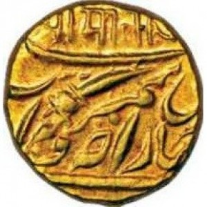 Реверс монеты Индия, 1 мухр, 1911