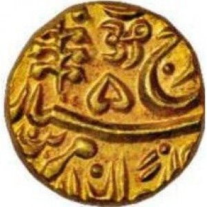 Аверс монеты Индия, 1 мухр, 1918