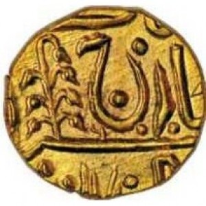 Аверс монеты Индия, 1 мухр, 1942-1944