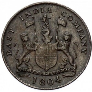 Аверс монеты Индия, 1 кепинг, 1804