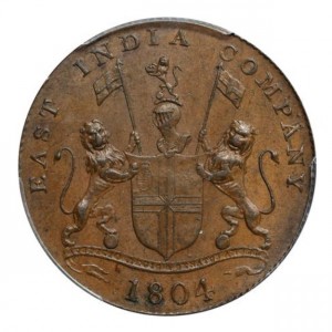 Аверс монеты Индия, 4 кепинга, 1804