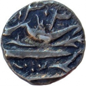 Реверс монеты Индия, ½ рупии, 1877-1892