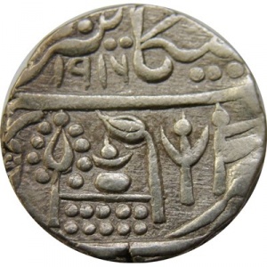 Реверс монеты Индия, 1 рупия, 1859