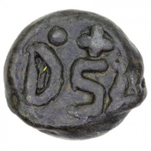 Реверс монеты Индия, 1 кэш, 1648