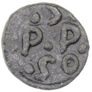 Реверс монеты Индия, 1 кэш, 1650