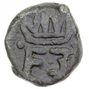 Аверс монеты Индия, 1 кэш, 1650